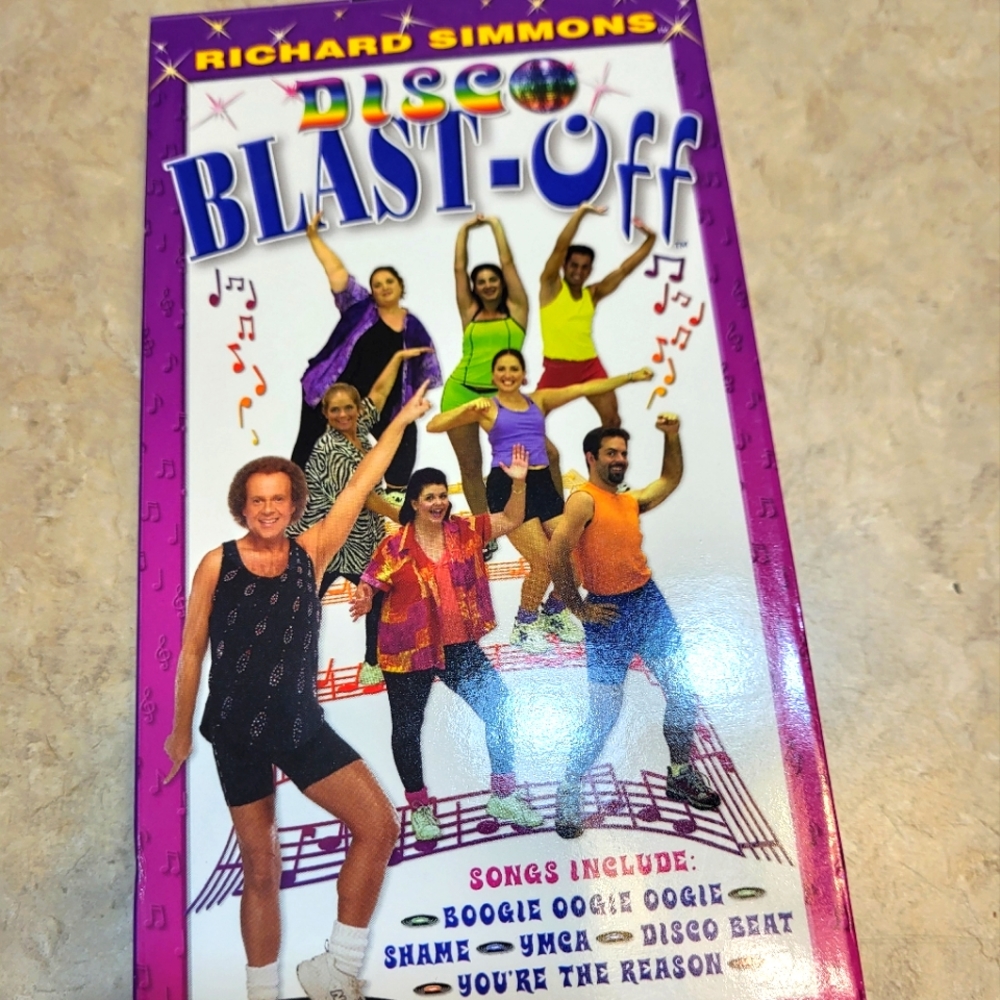 Disco Blast-Off by Richard Simmons vintage VHS workout